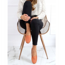 BM Mokasyny ażurowe pomarańczowe XR-1R6 Orange 1