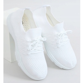Buty sportowe skarpetkowe białe C9239 Bianco 3