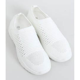 Buty sportowe skarpetkowe białe 9862 White 3