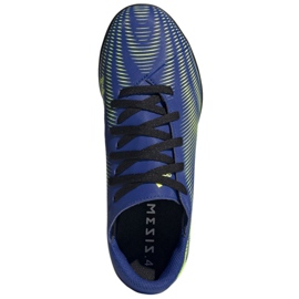 Buty piłkarskie adidas Nemeziz.4 Tf Jr FY0824 niebieskie wielokolorowe 2