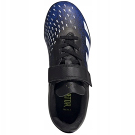 Buty piłkarskie adidas Predator Freak.4 H&L Tf Jr FY0628 niebieskie biały, granatowy, czarny 1