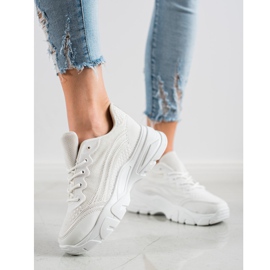 SHELOVET Białe Sneakersy 5