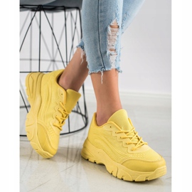 SHELOVET Żółte Sneakersy 3