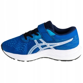 Buty Asics Pre Excite 7 Ps Jr 1014A101-401 białe granatowe niebieskie 1