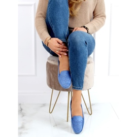 Mokasyny ażurowe niebieskie XR-1R6 Blue 2