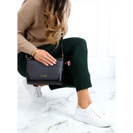 Trampki damskie z ćwiekami białe LA124P Beige 1