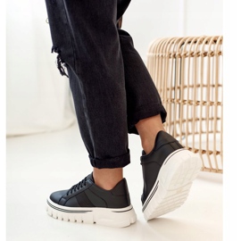 PS1 Damskie Sneakersy Na Platformie Czarne Riri 1