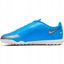 Buty piłkarskie Nike Phantom Gt Club Tf Jr CK8483-400 niebieskie niebieskie 1