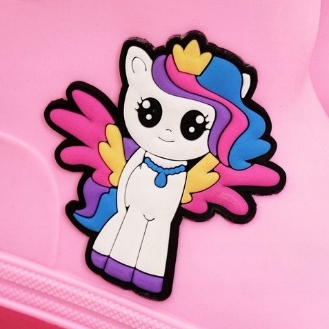 Dziecięce Kalosze Z Kucykiem Różowe 1