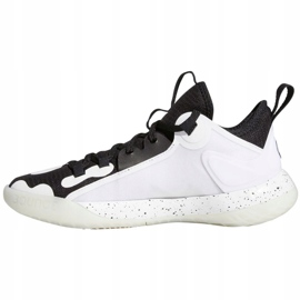 Buty do koszykówki adidas Harden Stepback 2 Jr FZ1545 biały, biały, czarny białe 1
