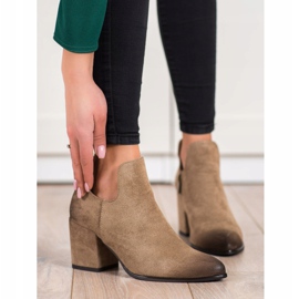 Niskie Botki VINCEZA beżowy 2