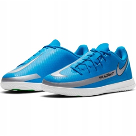Buty piłkarskie Nike Phantom Gt Club Ic Jr niebieskie CK8481 400 3