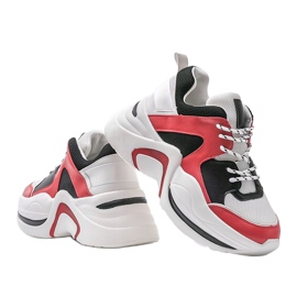Czerwone sneakersy Thenisse białe czarne 3