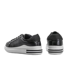 Czarne trampki sneakersy Adeline 3