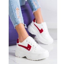 Kylie Sneakersy Na Platformie białe 5