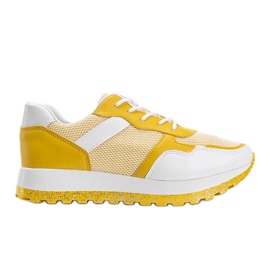 Żółte sneakersy sportowe Antonia 4