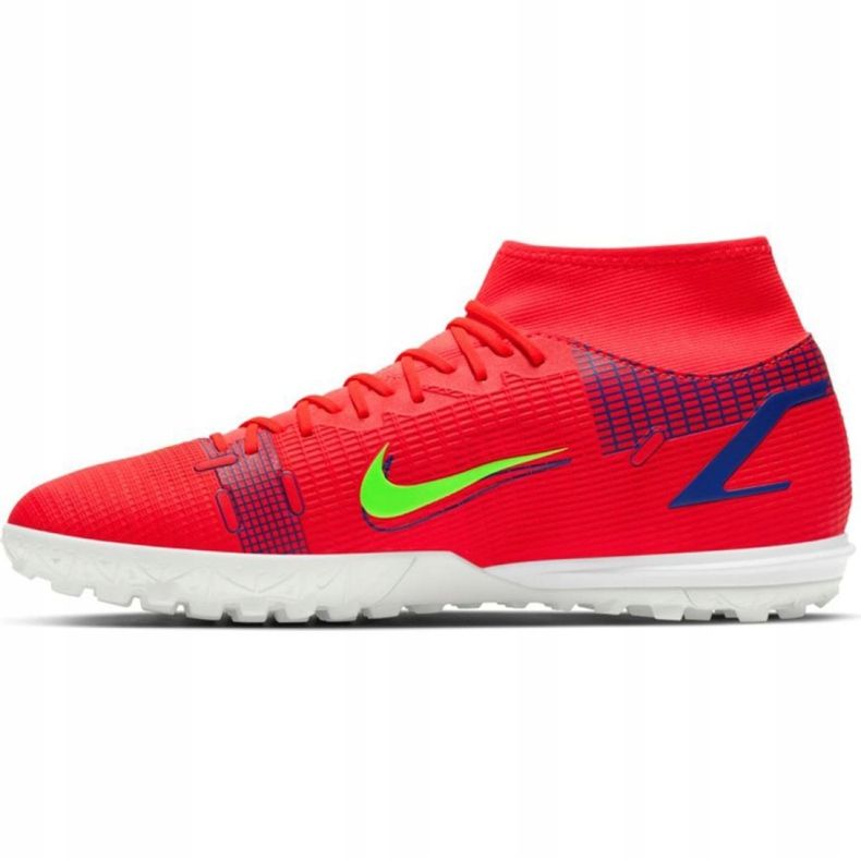 Buty piłkarskie Nike Mercurial Superfly 8 Academy Tf M CV0953 600 czerwone pomarańcze i czerwienie 2