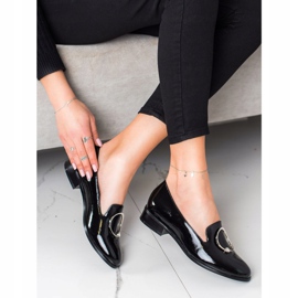 Czarne Mokasyny Z Ozdobą VINCEZA 1