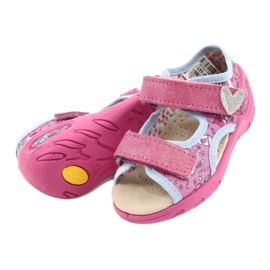 Befado obuwie dziecięce pu 065P147 różowe wielokolorowe 9