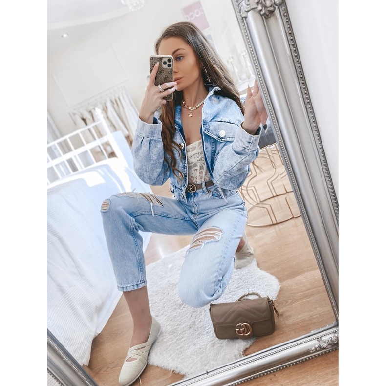 Beżowe baleriny materiałowe LD8E07 beżowy 2