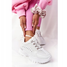 PS1 Damskie Sneakersy Na Dużej Podeszwie Białe Good Mood 1