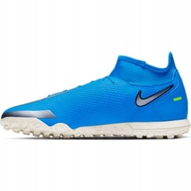 Buty piłkarskie Nike Phantom Gt Club Df Tf M CW6670 400 niebieskie niebieskie 1