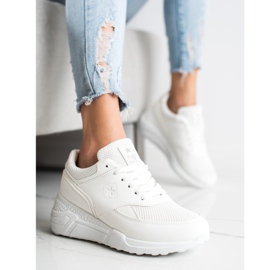 SHELOVET Casualowe Białe Sneakersy 4