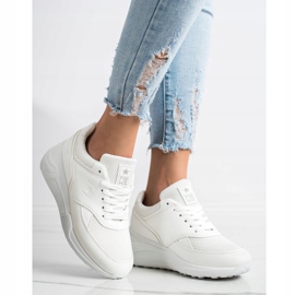 SHELOVET Casualowe Białe Sneakersy 1
