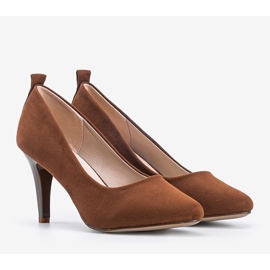 Brązowe czółenka na szpilce Cameron 1