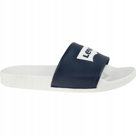Klapki Levi's Batwing Slide Sandal 228998-756-51 białe granatowe 2