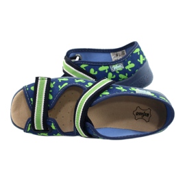 Befado obuwie dziecięce  869X147 niebieskie zielone 5