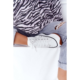 PS1 Skórzane Trampki Na Platformie Białe Coachella 1