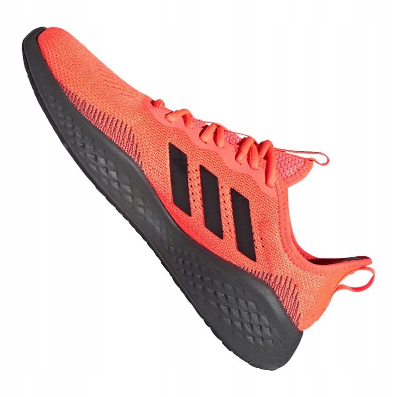 Buty biegowe adidas Fluidflow M EG3664 czarne pomarańczowe 2