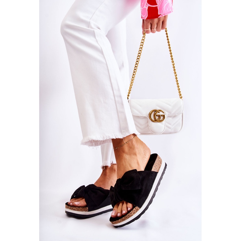 PS1 Klapki Na Platformie Czarne So Comfy 2