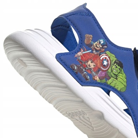 Sandały dla dzieci adidas Swim Sandal C granatowe FY8938 niebieskie 5