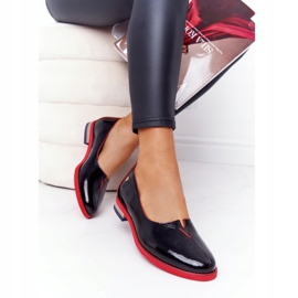 Skórzane Lakierowane Półbuty Maciejka 05035-20 Czarne 1