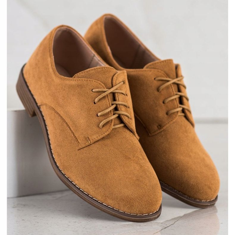 Seastar Sznurowane Półbuty Z Zamszu brązowe 1