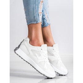 SHELOVET Białe Sneakersy 1