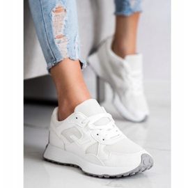 SHELOVET Białe Sneakersy 4