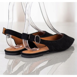 Seastar Czółenka Z Odkrytą Piętą czarne 1