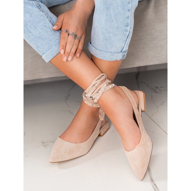 Seastar Czółenka Z Ozdobnym Wiązaniem brązowe 2