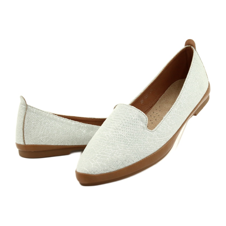 Lordsy baleriny Sergio Leone srebrno-szare MK700 srebrny 2