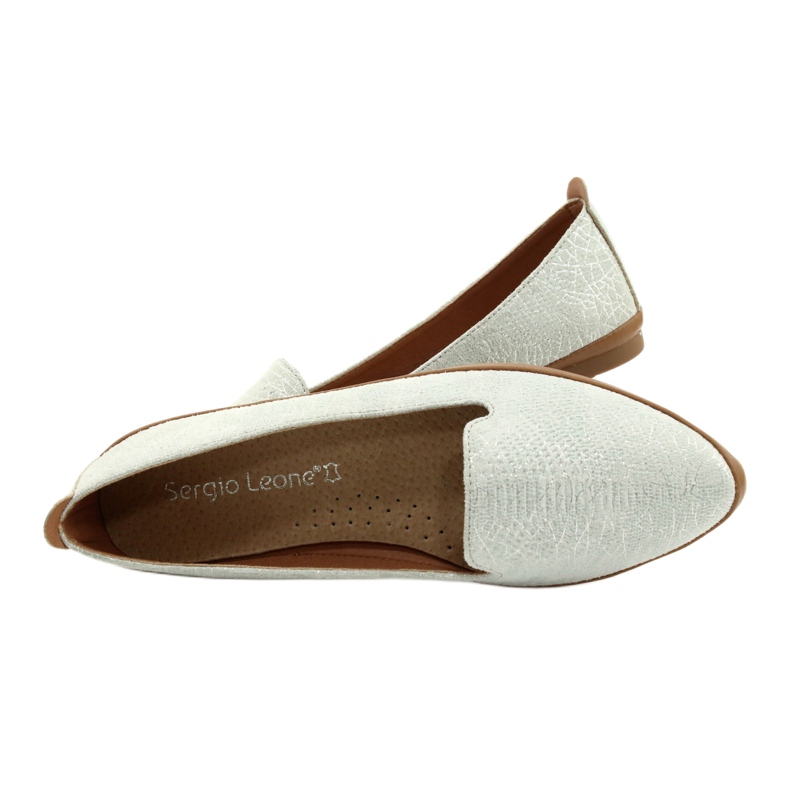 Lordsy baleriny Sergio Leone srebrno-szare MK700 srebrny 5