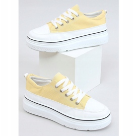 Trampki wysoka podeszwa żółte BL228P Yellow 1