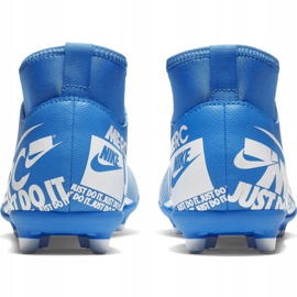 Buty piłkarskie Nike Mercurial Superfly 7 Club FG/MG Jr AT8150-414 niebieskie 6