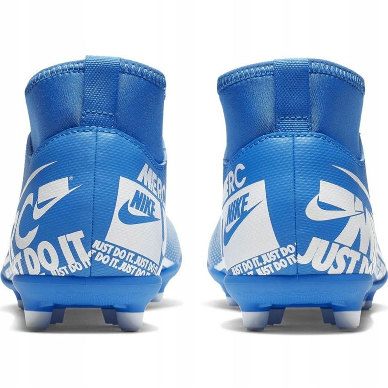 Buty piłkarskie Nike Mercurial Superfly 7 Club FG/MG Jr AT8150-414 niebieskie 6