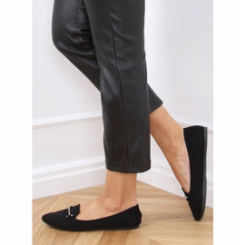 Mokasyny migdałowe noski czarne 3C-6 Black 2