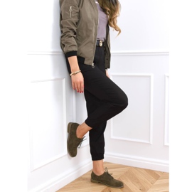 Mokasyny sznurowane zielone G325 Green 2