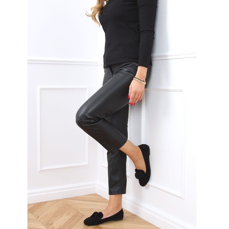Mokasyny damskie czarne 9086 Black 2