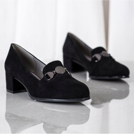 Casualowe Czółenka Sergio Leone czarne 1